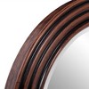 Howard Elliott 24" Round Mahogany Stained Wood Framed Mirror: Modern Decor, Wall Mount, No Assembly Required - 4 of 4
