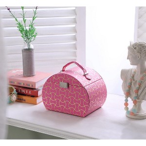 Gulches 8.8" Long Travel Jewelry Organizer Case, Hot Pink - 1 of 4