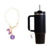Unique Bargains Pearl Chain Bow Water Cup Pendant 1 Pc - 3 of 4