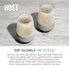 HOST Wine Freeze Cooling Cups, Freezer Cups for Drinks, Insulated Tumblers Cool Wine Glasses Set of 2, 8.5oz in Gray - 4 of 4