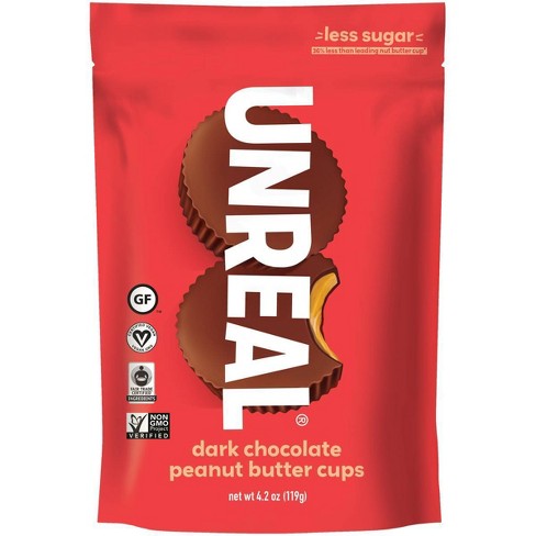Unreal Dark Chocolate Peanut Butter Cups - 4.2oz : Target