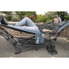 Zenithen Outdoor Patio Folding Collapsible Hammock w/ Sturdy Frame and Pillow For Camping, Blue - 3 of 4
