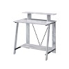 CAVINAS Modern Writing Desk with Bookshelves and Metal V-Back,15mm Thick Work Surface for Home Office and Study - 2 of 4
