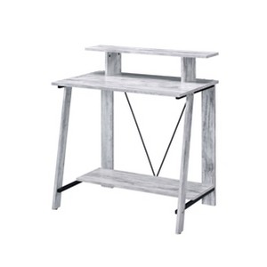 NicBex Home Office Desk 32.5" L Modern Writing Desk with Desktop Shelf, Bottom Shelf and Wooden Desktop for Office, Study, Living Room - 1 of 4