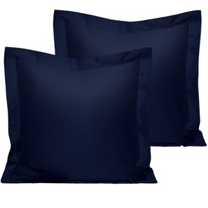 2 Pack 500 Thread Count Cotton Pillow Shams, Super Soft and Breathable Oxford Pillowcases - NTBAY - 1 of 4