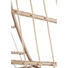 PAGED Swing Chair Outdoor, Outdoor Garden Rattan Egg Swing Chair Hanging Chair Wood for Living Room Balcony - 4 of 4