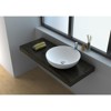 Legion Furniture 19.7 inches WHITE MATT SOLID SURFACE BOWL - NO FAUCET - 4 of 4