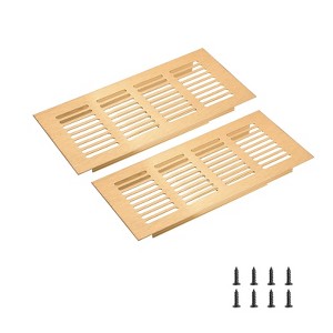 Unique Bargains Rectangle Ventilation Grille, Aluminum - 1 of 3