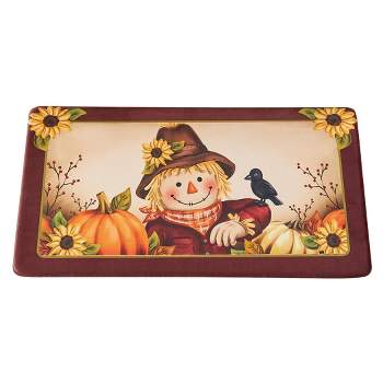 Collections Etc Scarecrow Anti-Fatigue Skid-Resistant Kitchen Mat 29.75" x 17.75"