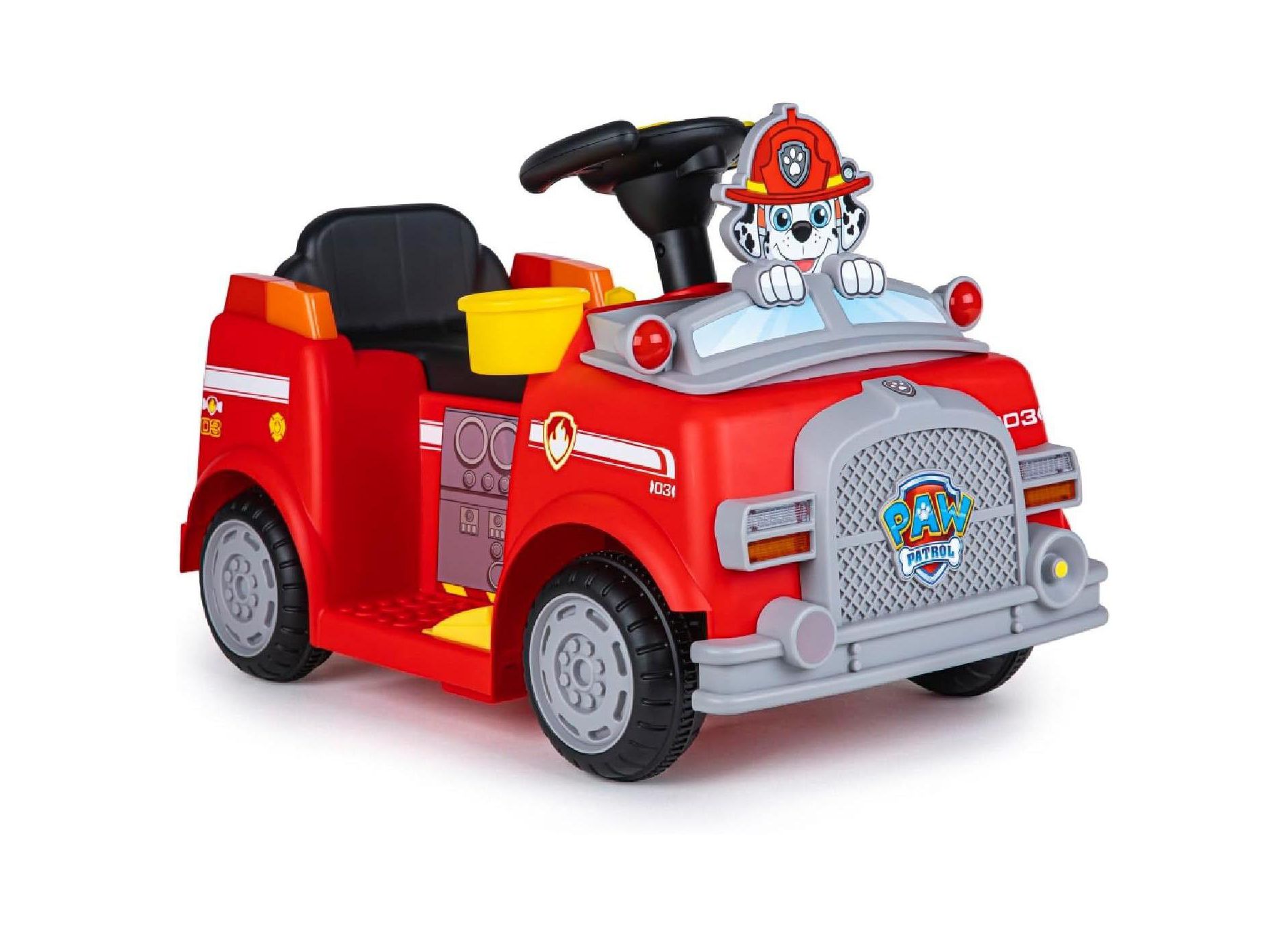 PAW Patrol Marshall Ride On Quad 6V Kids with Molded Seat, Cup Holder, and Durable Build