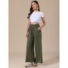 INSPIRE CHIC Women's Wide Leg High Elastic Waist Baggy Palazzo Casual Pants - 4 of 4