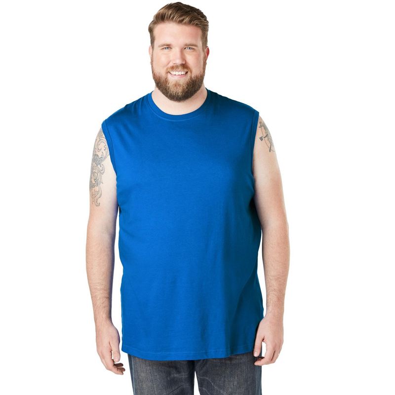 KingSize Men's Big & Tall Shrink-Less Lightweight Muscle T-Shirt, 1 of 3