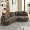 GDFStudio Miles Modern 120.90"W Curved L-Shape Compressed Sectional Sofa - 2 of 4