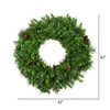 Vickerman Artificial Cheyenne Pine Wreath - 2 of 3