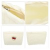 Unique Bargains Durable Heart Makeup Bag Beige Yellow 1 Pc - 3 of 3