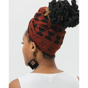 The Wrap Life | Printed Pleated Head Wrap - 1 of 4