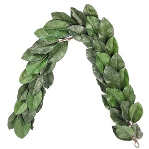 Floral Home 5' Magnolia Leaf Garland - 4-Piece - 1 of 2