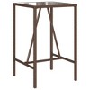 vidaXL Bistro Table Black 15.7"x27.5" Metal - 2 of 4
