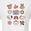 Women's - Disney Classics - Character Group With Icons Cropped Graphic T-Shirt - image 2 of 4