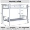 NicBex Bunk Bed with Guardrail,Loft Bed with Metal Frame and Ladder for Bedroom - 3 of 4