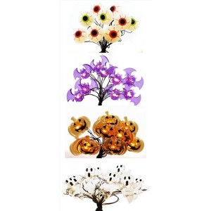 Celebrations Warm White LED Prelit Eyeballs/Bats/Pumpkins/Flying Ghosts Lights (Case of 24) - 1 of 1