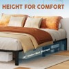 Heavy Duty Metal Platform Bed Frame with Durable Iron Slat Support and Legs - 4 of 4