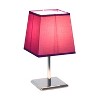Creekwood Home Compact Chic Modern Square Chrome Table Lamp Purple Shade - 2 of 4