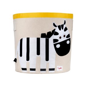 3 Sprouts Kids Storage Basket - Zebra - 1 of 3