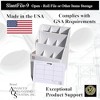 Advanced Organizing Systems - SlantFile-9 Open Roll File Storage Box - Corrugated 26x16.5x16.5 With 9 Compartments - 2 of 4