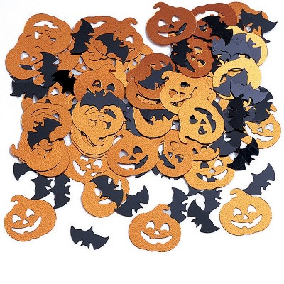 Bats and Pumpkin Confetti