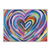 Kate & Laurel All Things Decor 28"x38" Sylvie Beaded EV Heart Burst 1 Framed Canvas by EttaVee White - image 2 of 4