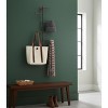 35.6 Inch Set of 2 Wall Swivel Coat Racks – Rustic Brown Metal by Kalalou - 2 of 3