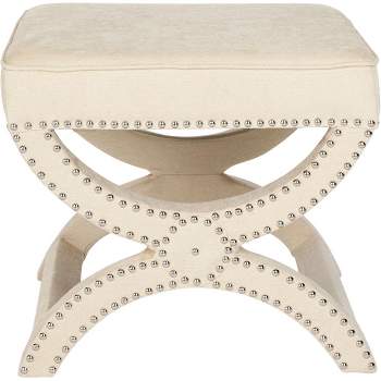 Mystic Ottoman with Silver Nail Heads  - Safavieh