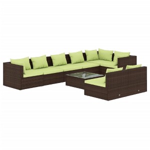 vidaXL Garden Lounge Set Brown - 1 of 4