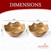 Mela Artisans Wooden Scalloped Bowl – Wooden Bowls for Decor, Candies - 2 of 4