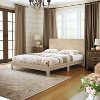 Galano Weiss Clara Platform Bed with Headboard in Oslo Oak, Amber Walnut - 3 of 4
