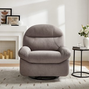 VANOMi Upholstered Swivel Power Recliner with Charging Ports - 1 of 4