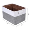 REGALWOVEN Fabric Collapsible Lightweight Open Storage Bins 15 x 10.2 x 9.8 Inch 3 Packs - 4 of 4
