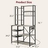 7-Tier Kitchen Shelving Unit with Drawers - 90cm Wide Worktop, 150kg Capacity, MDF & Steel Storage Organizer, Mobile Kitchen Island - 2 of 4