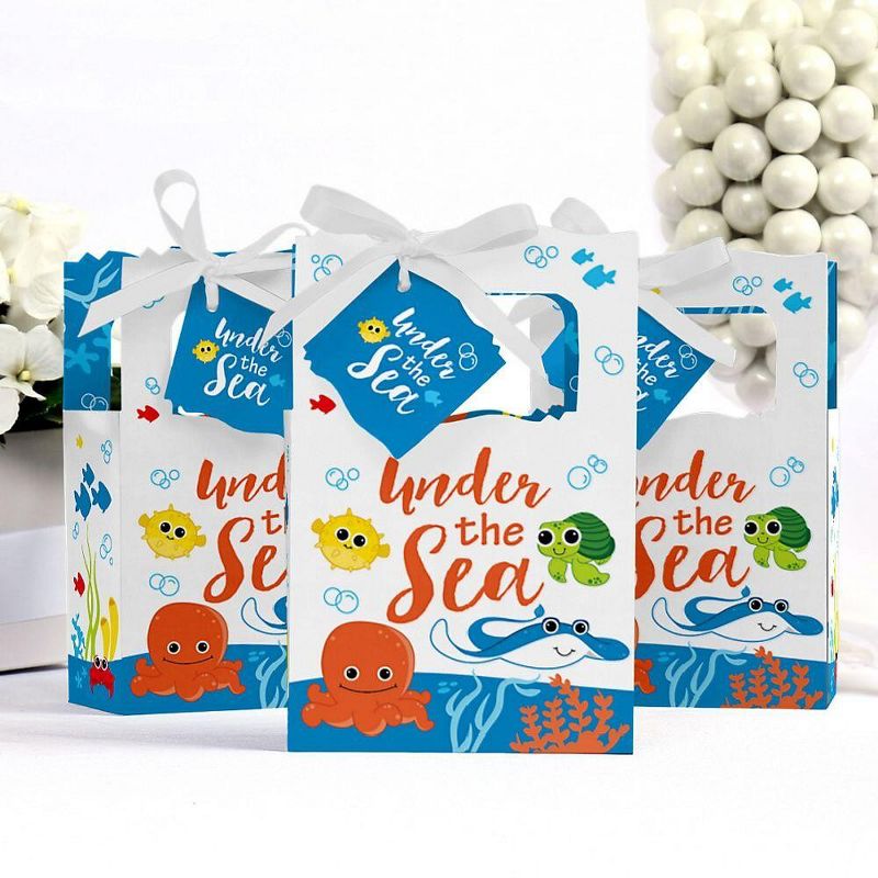 Big Dot of Happiness Under the Sea Critters - Baby Shower or Birthday Party Favor Boxes - Set of 12, 3 of 8