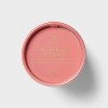 14oz Ceramic Ribbed Jar Candle Fresh Strawberry and Hibiscus - Threshold™ - 4 of 4