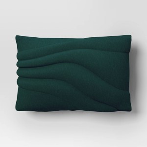 Lumbar Cotton Jersey Quilted Puff Toss Throw Pillow - Room Essentials™ - 1 of 4