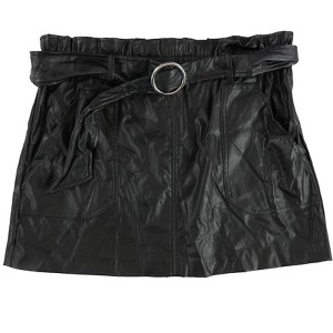 bar III Womens Faux Leather Mini Skirt - 1 of 2