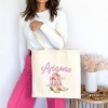 City Creek Prints Coquette Arizona Cowgirl Boots Canvas Tote Bag - 15x16 - Natural - 2 of 2