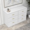 Modern Natural 6-Drawer Dresser for Bedroom - Ample Storage Wide Chest of Drawers, Sturdy & Safe - 2 of 4