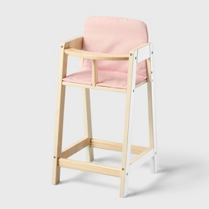 Baby Doll Wooden High Chair - Gigglescape™ - 1 of 4