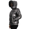 Spire By Galaxy Women's Full Zip Heavyweight Bubble Jacket With Detachable Faux Fur Hood - 2 of 4