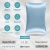 1 Pc 100% Mulberry Silk Pillowcase for Hair and Skin, 19 Momme Silk - Bare Home - 4 of 4