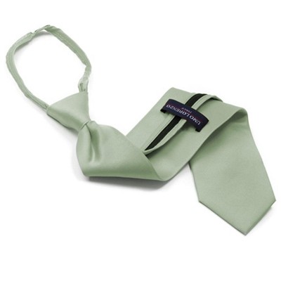 Men's Solid Color Pre-tied Zipper Necktie