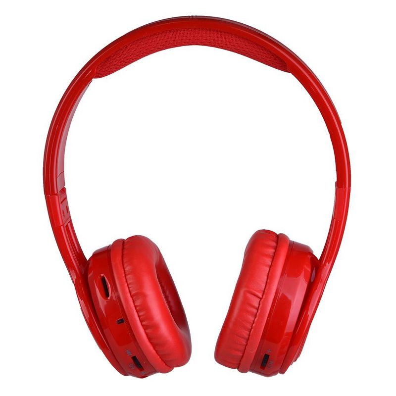 Contixo KB2600 Kids Bluetooth Wireless Headphones -Volume Safe Limit 85db -On-The-Ear Adjustable Headset (Red), 2 of 10